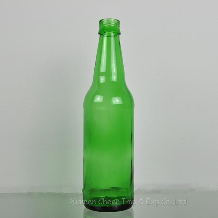 Chai nước uống thủy tinh màu xanh 355ml có nắp vặn