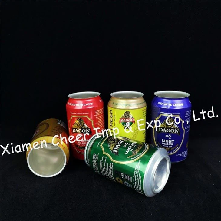 330ml Green Color Aluminium Beer Cans